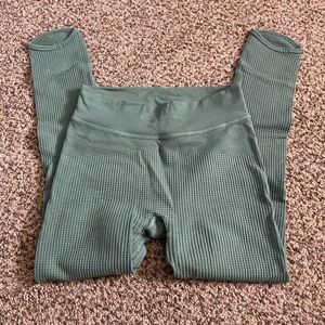 Green pause seamless leggings from gymshark